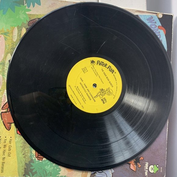 The Hair Bear Bunch (1972) US Vinyl LP Peter Pan Records 8102 Hanna-Barbera Prod - Picture 5 of 5
